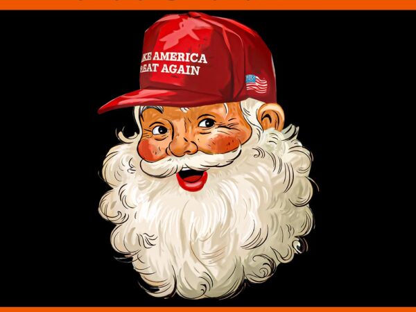 Retro make christmas great again trump christmas maga santa png t shirt design online Retro make christmas great again trump christmas maga santa png t shirt design online