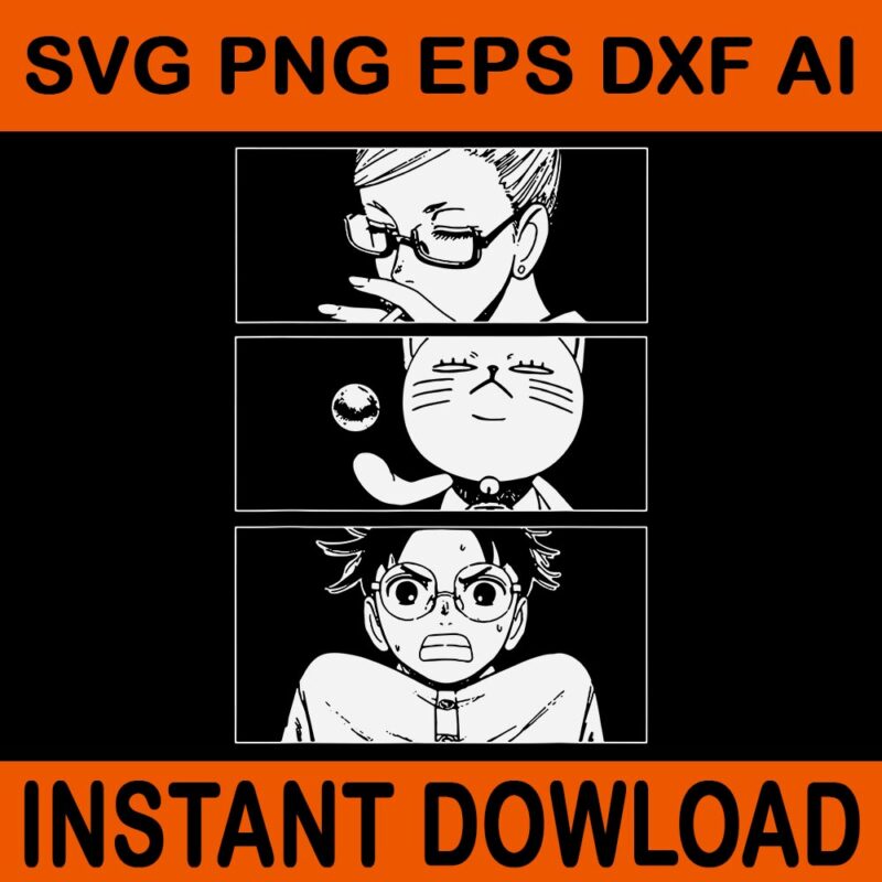 Cool Shonen Manga Anime DandaDan SVG