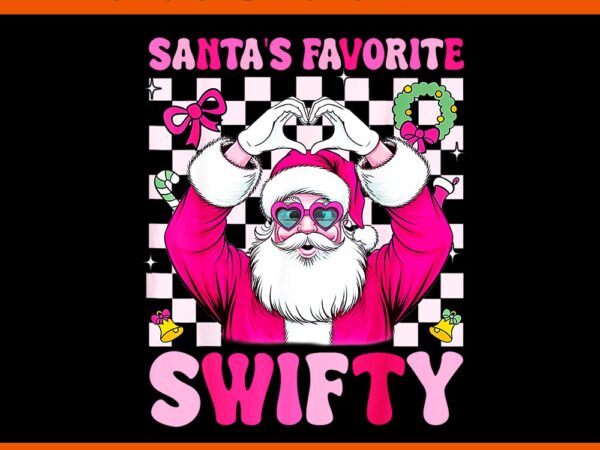 Santa’s favorite swifty merry christmas groovy xmas lights png t shirt template vector Santa’s favorite swifty merry christmas groovy xmas lights png t shirt template vector