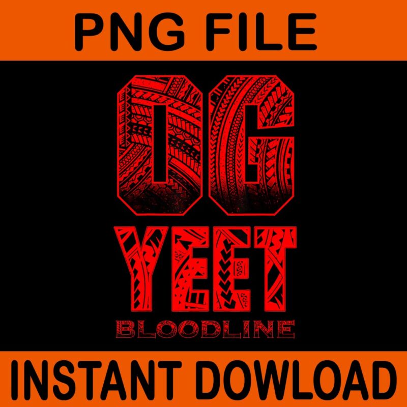 Vintage OG Yeet Bloodline Funny Roman Wrestler PNG