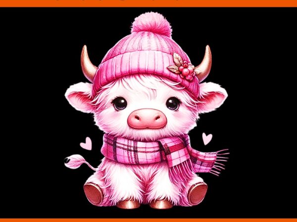 Cute baby highland cow with plaid scarf valentine scottish png t shirt vector file Cute baby highland cow with plaid scarf valentine scottish png t shirt vector file