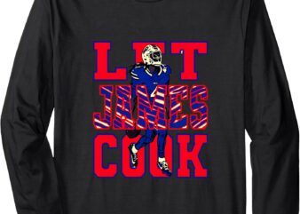 Vintage James Tee Graphic Cook Lover Long Sleeve T-Shirt
