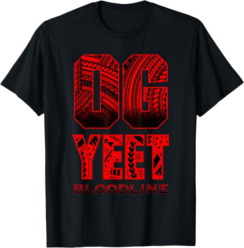 Vintage OG Yeet Bloodline Funny Roman Wrestler T-Shirt