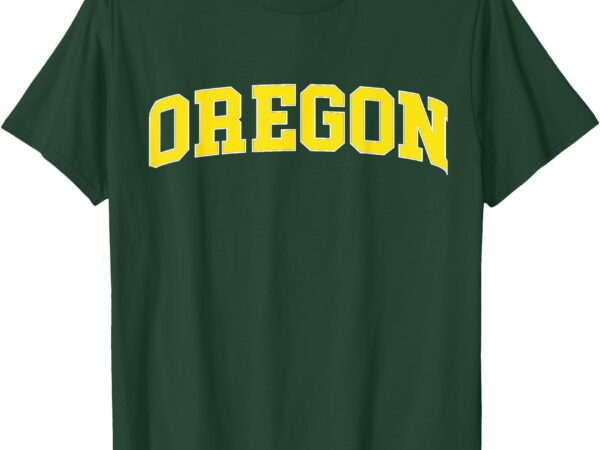 Vintage oregon men oregon women retro green throwback t-shirt