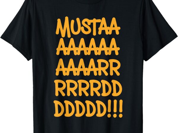 Yellow mustard cool funny meme hip hop music graphic tee t-shirt