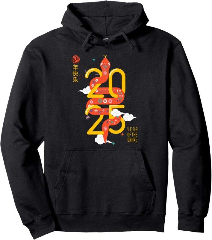 Zodiac Chinese New Year of the Snake 2025 Men Women Kids Pullover Hoodie