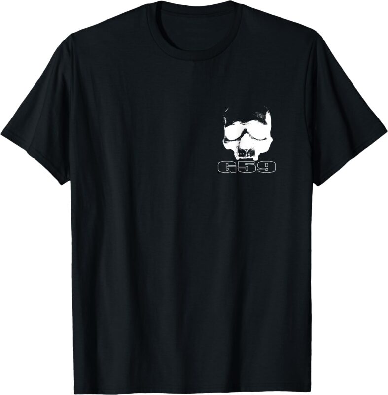 skull head G59 greyday 2 sides T-Shirt
