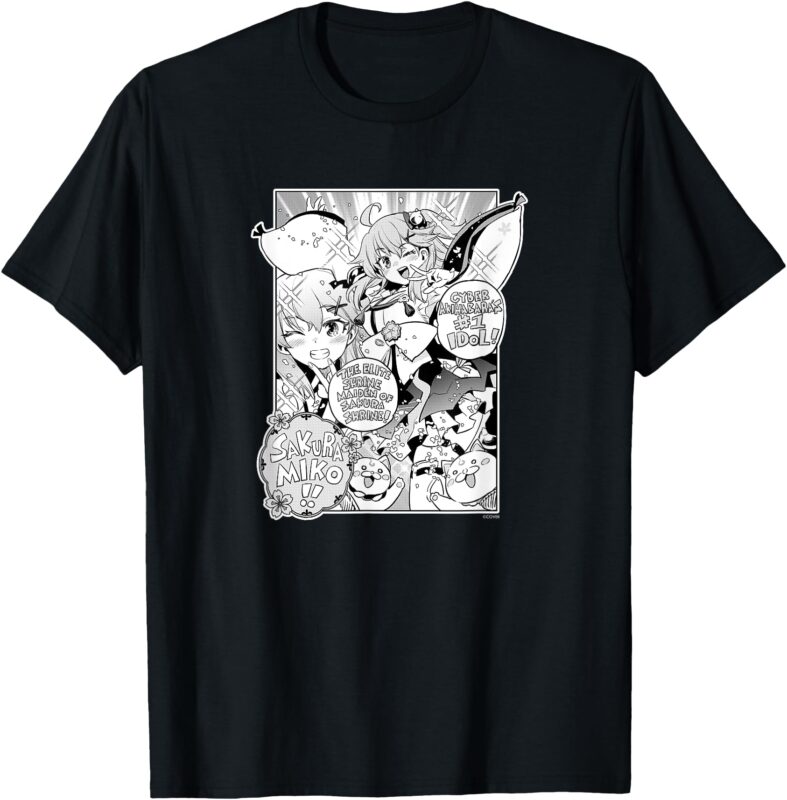 〈Sakura Miko〉_Yamato Phantasia_ Manga Panel (English) T-Shirt