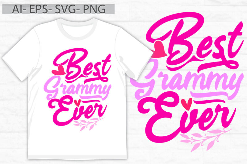 best grammy ever graphic isolated template, inspire say grammy ever typography vintage style design