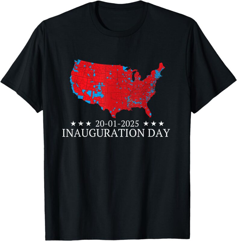 2024 Election Map, January 20 Funny Inauguration Day 2025 T-Shirt