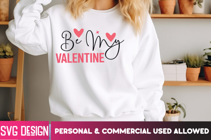 Valentine’s Day T-Shirt Design Bundle, Happy Valentine’s Day T-Shirt Design, Valentine SVG Bundle, Valentine’s Day Sublimation PNG, Love