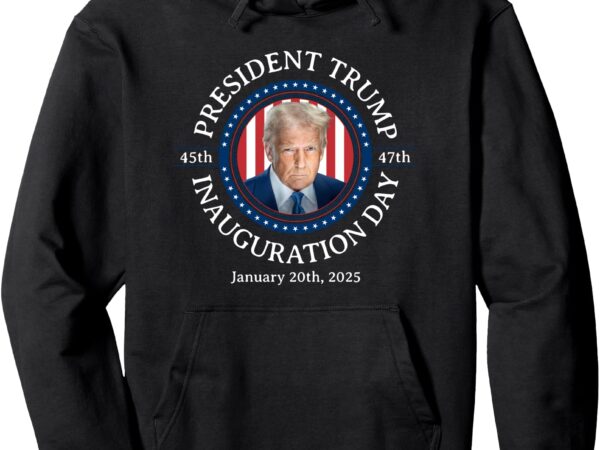 47 official portrait president donald trump photo 2025 pullover hoodie