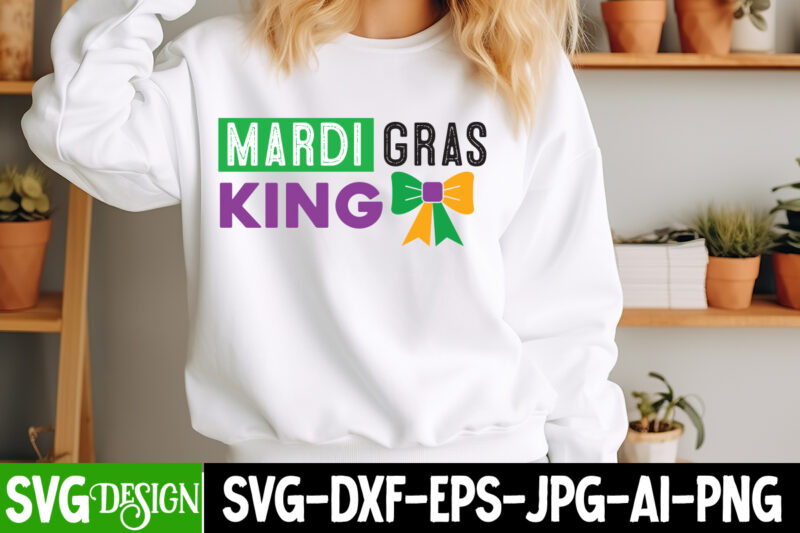 Mardi Gras King t-shirt design, Mardi Gras SVG, Mardi Gras Cut File, Mardi Gras Icons, Mardi Gras DXF, Mardi Gras Design, Mardi Gras Clipart