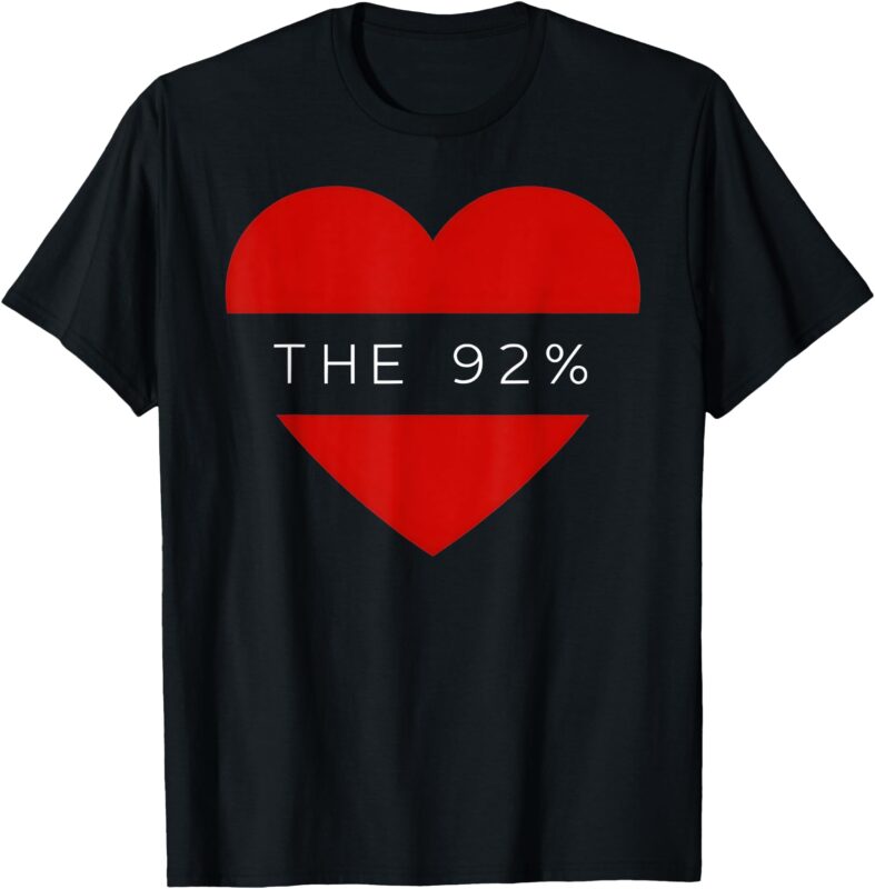92 Percent 92% Black Woman Voting Election T-Shirt