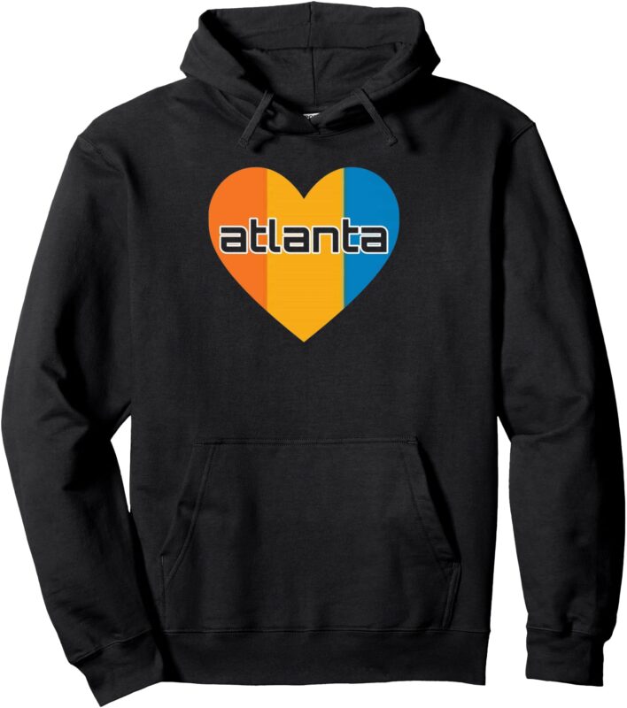 ATLANTA LOVE HEART marta old atl Pullover Hoodie