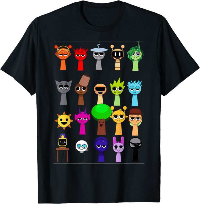 All My New Funny Sprunki Toys All Type Of 2025 T-Shirt