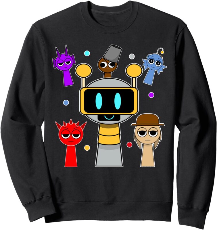 All The Best Sprunki Toys Around Fun Bot Sweatshirt