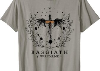 Basgiath War College Fourth Wing Book Dragon Rider Bookish T-Shirt