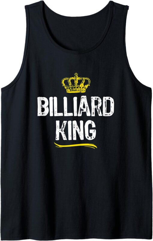 Billiard King Men Boys Pool Player Funny Cool Gift Tank Top