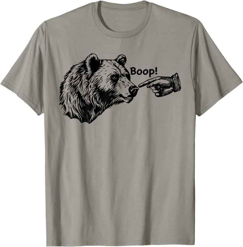 Boop bear Meme Funny Bear T-Shirt