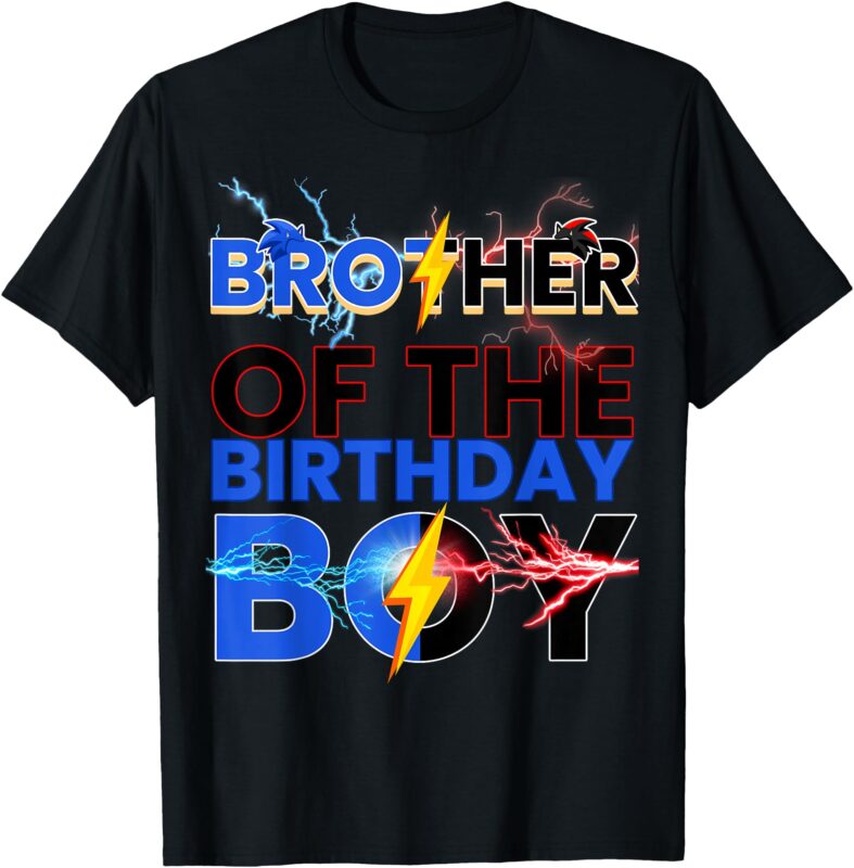 Brother Of The Birthday Boy Hedgehog Family Party T-Shirt