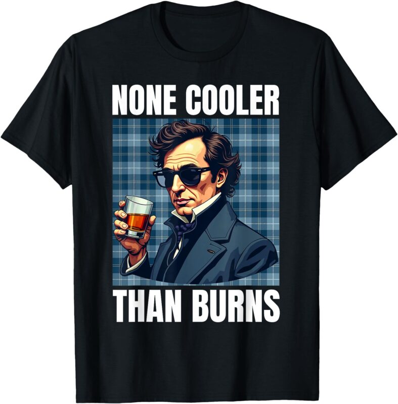 Burns Night Funny Poet Rabbie Wearing Cool Sunglasses T-Shirt