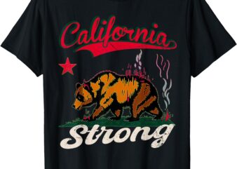 California Strong Grizzly Bear Vintage T-Shirt