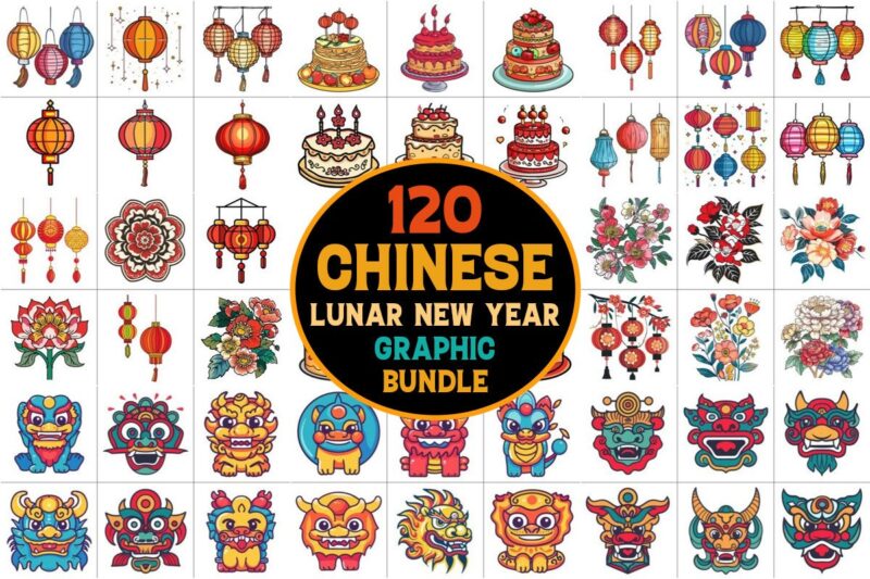 Chinese Lunar New Year Graphic Bundle