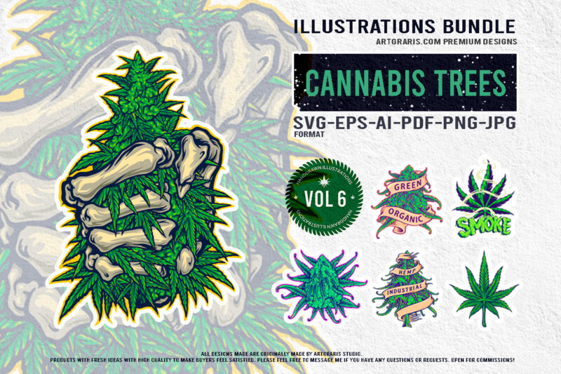 Cannabis Garden Gallery Exquisite Botanical Illustrations