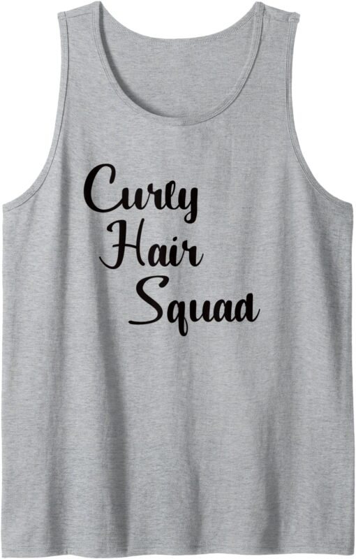 Curly Hair Squad Great Design for Girls & Women Ethnic Hair Tank Top