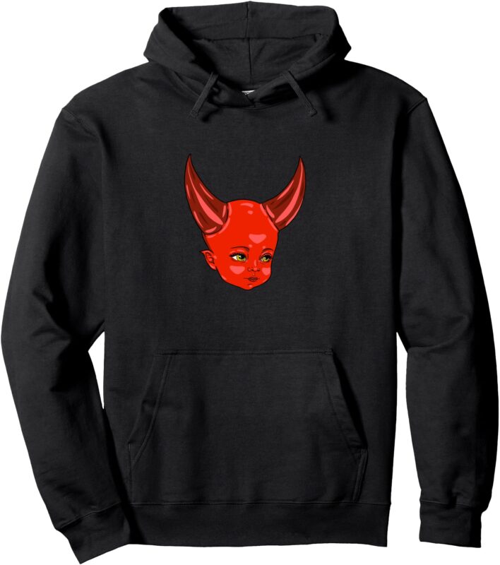 Cute Devil Baby Witch Goth Punk Grunge Occult Sweater Pullover Hoodie