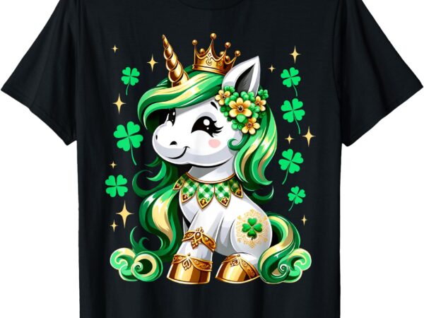 Cute unicorn shamrock st patricks day girls kids lepricorn t-shirt Cute unicorn shamrock st patricks day girls kids lepricorn t-shirt