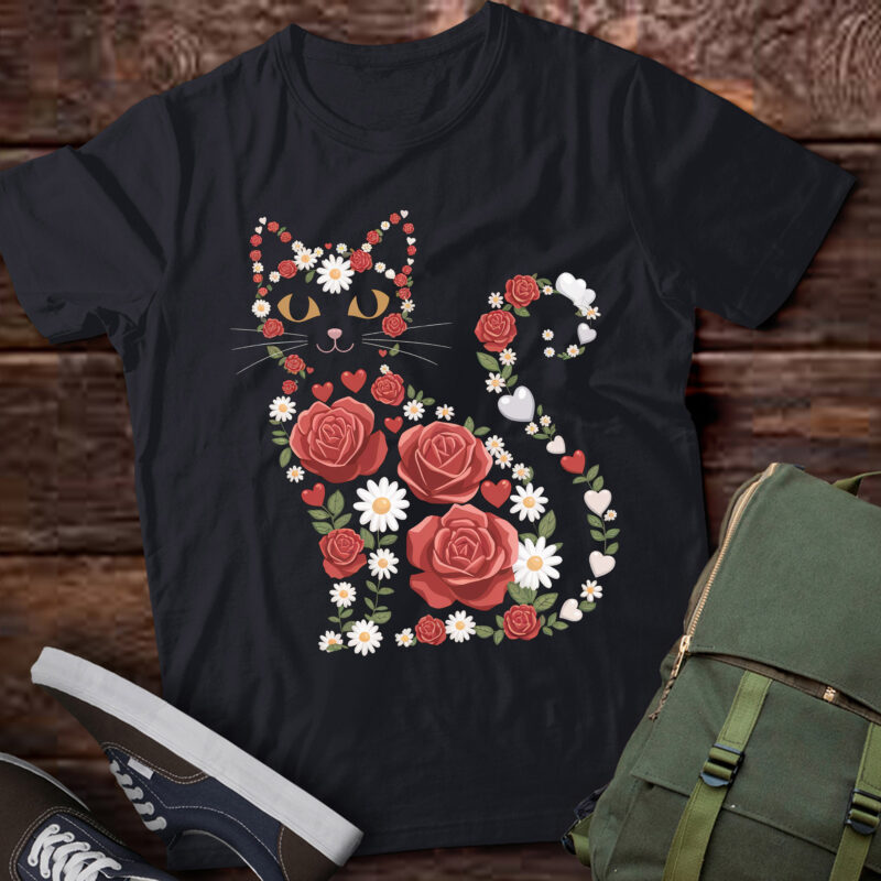 DA31-Happy Meowentine’s Day Funny Girls Cat Valentines Day