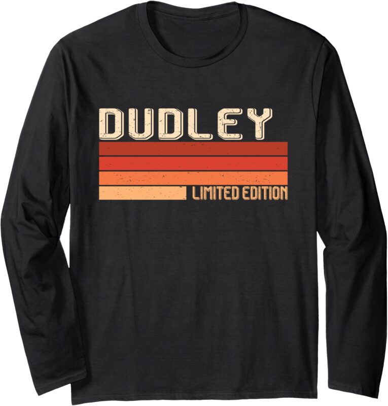 DUDLEY Name Personalized Idea Men Retro Vintage DUDLEY Long Sleeve T-Shirt