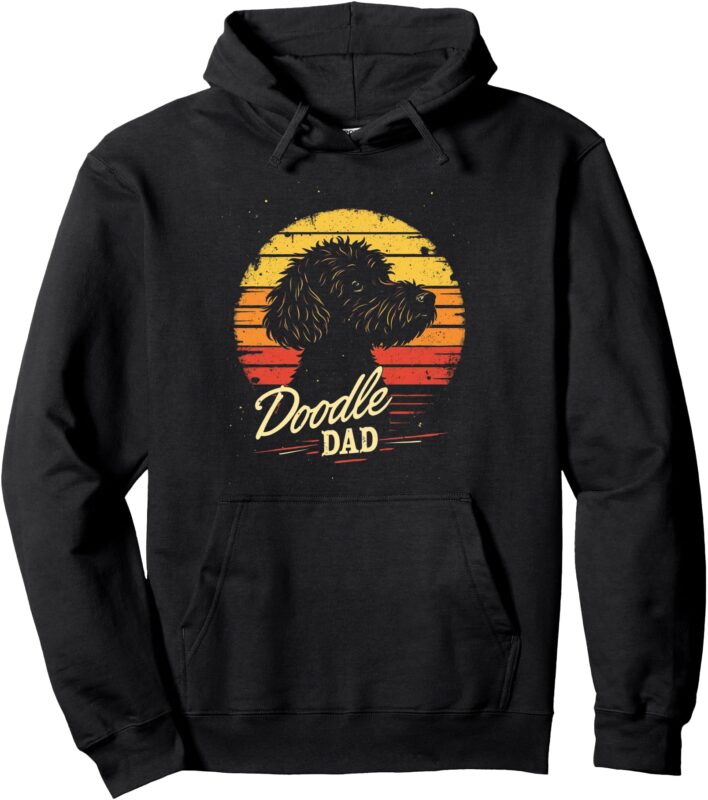Doodle Dad Dog Lover Pullover Hoodie