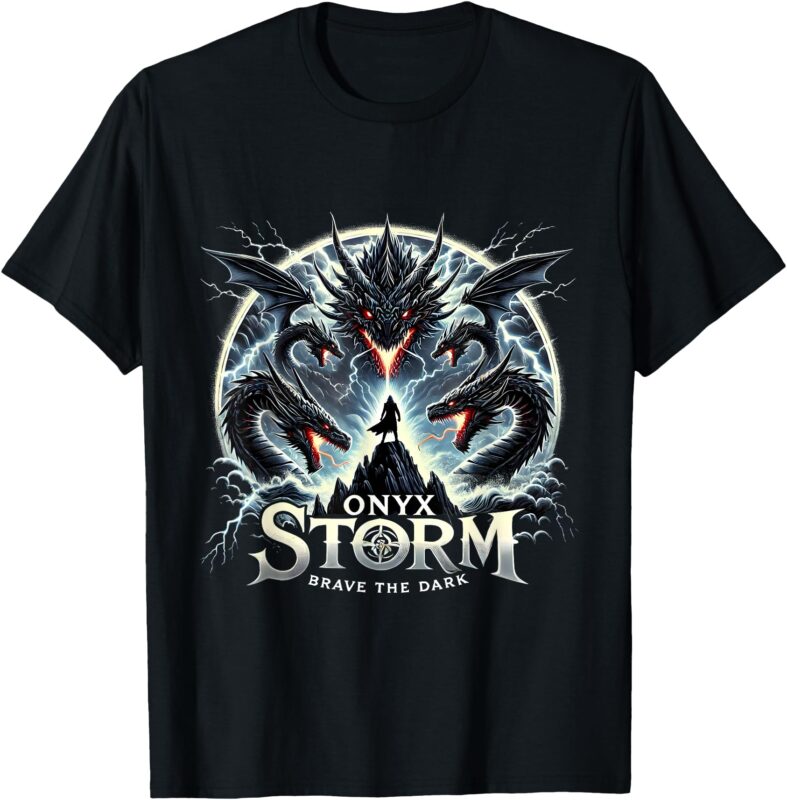 Dragon The Dark Fourth Wing Basgiath War Onyx Storm Brave T-Shirt