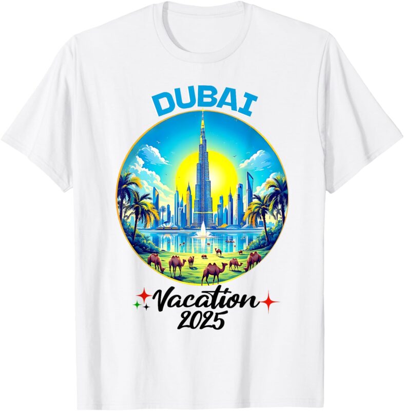 Dubai Travel Adventure 2025 Family Trip Graphic T-Shirt