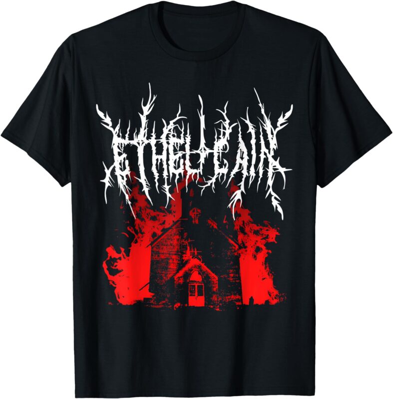 Ethel Black Metal Cain Logo T-Shirt