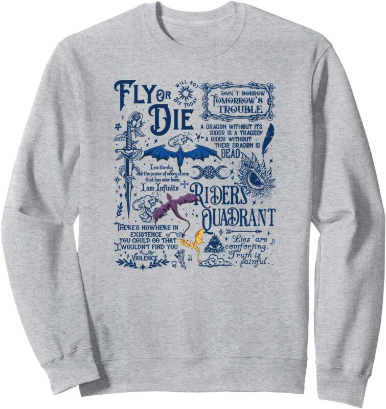 Fourth Wing Basgiath War College Bookish Women Men Sweatshirt