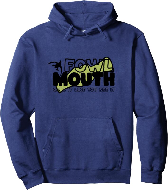 Fowl Mouth Duck Call With Duck Outline Pullover Hoodie
