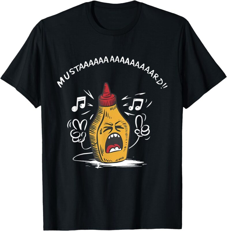 Funny Mustard Lamar TV Off Parody Mustard Bottle Sing T-Shirt