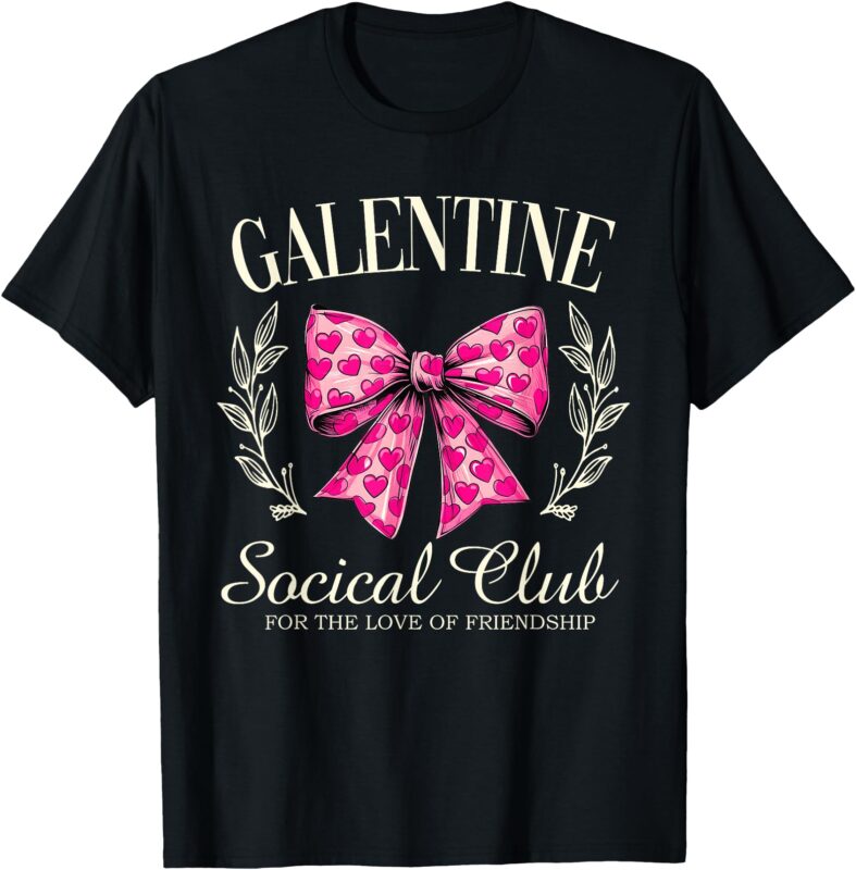 Galentine Social Club Gal Pals Valentine Group Friendship T-Shirt