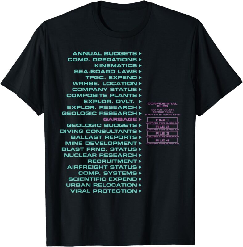 Garbage Confidential Files T-Shirt