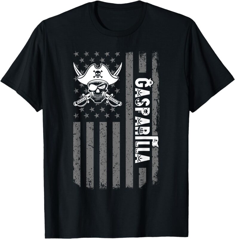 Gasparilla Pirate Festival 2025 American Flag Gasparilla T-Shirt