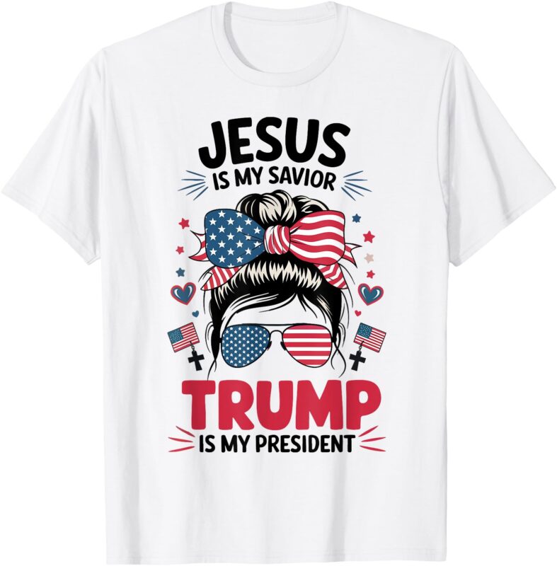 Girl Jesus My Savior Trump President Christian Youth Teen T-Shirt