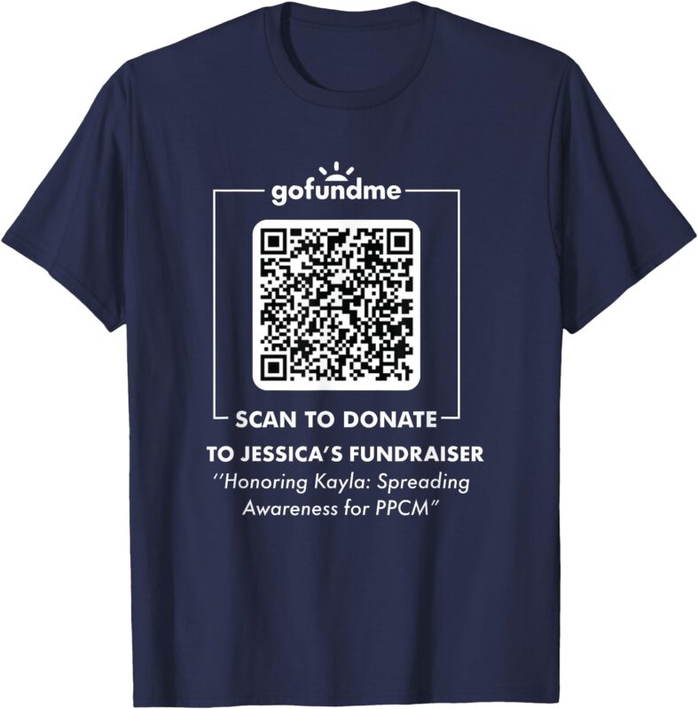 Go Fund Me Scan To Donate T-Shirt