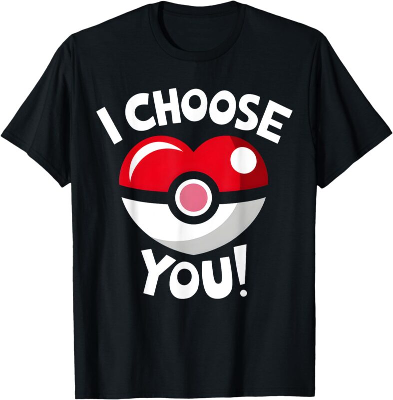 I Choose You Funny Valentines Day Love Heart Boys Girls Kids T-Shirt