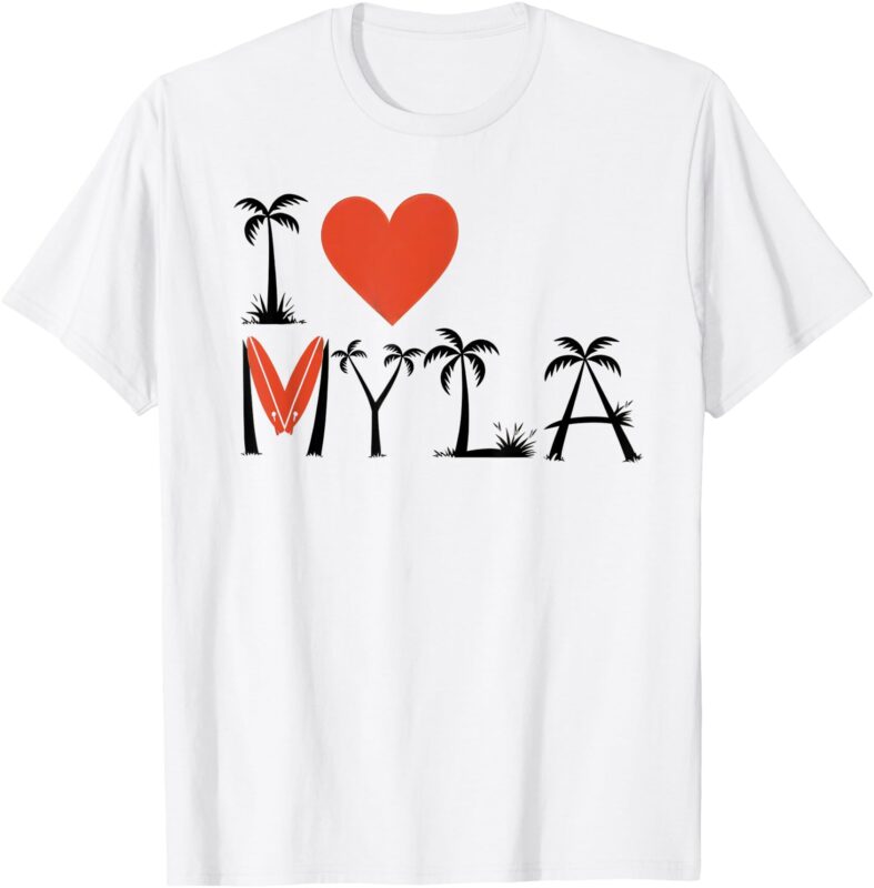 I Love My LA – Palm Trees, Surf, and Heart for Los Angeles T-Shirt