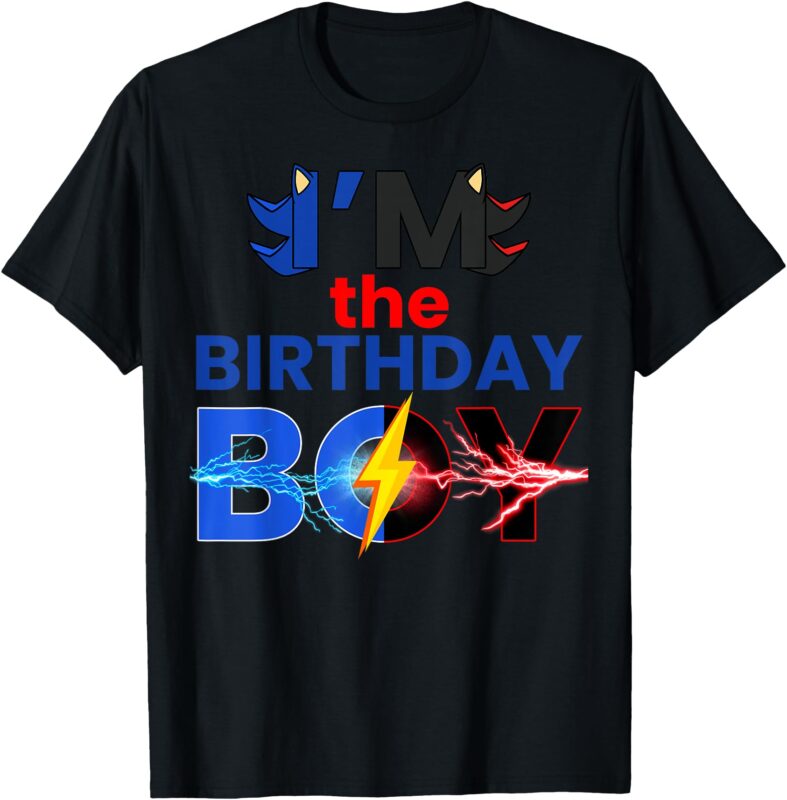 Im The Birthday Boy Hedgehog Family Party Decorations T-Shirt