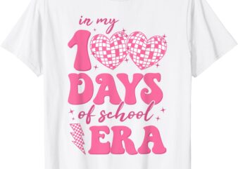 In My 100 Days Of School Era 100th Day Teacher Kids Girls T-Shirt